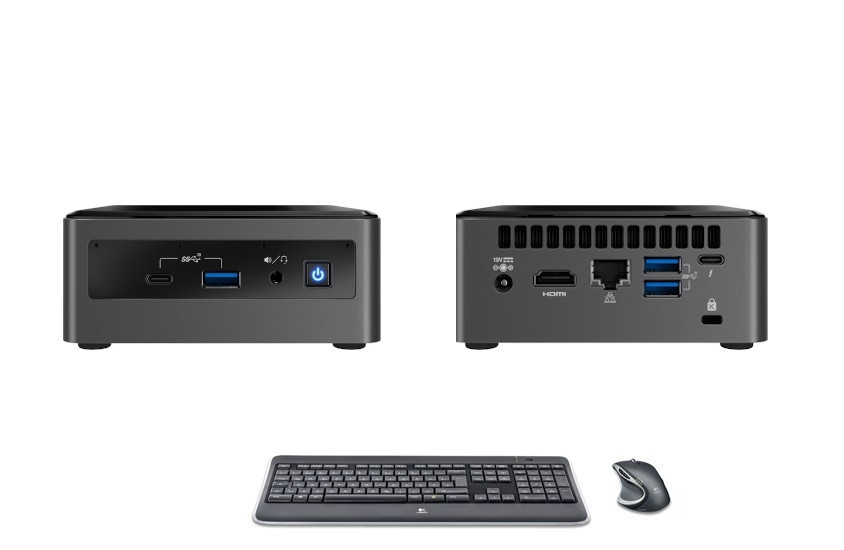 DataStation mini ohne Monitore mit Cordless Desktop Tastatur und Darkfield Laser Maus