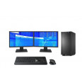 DataStation basic, 2x 24" Business Monitore, Tastatur-Maus-Set - Pro Line