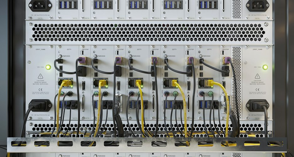 2801|ultraFlex-PCs in einem Server-Rack